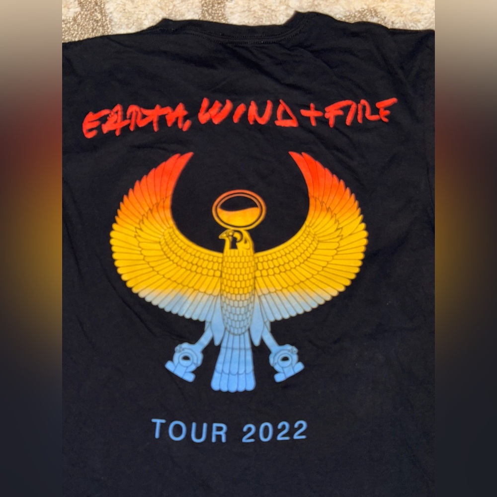 Earth Wind & Fire Tour 2022 Double Sided Black Size Medium - Picture 5 of 5